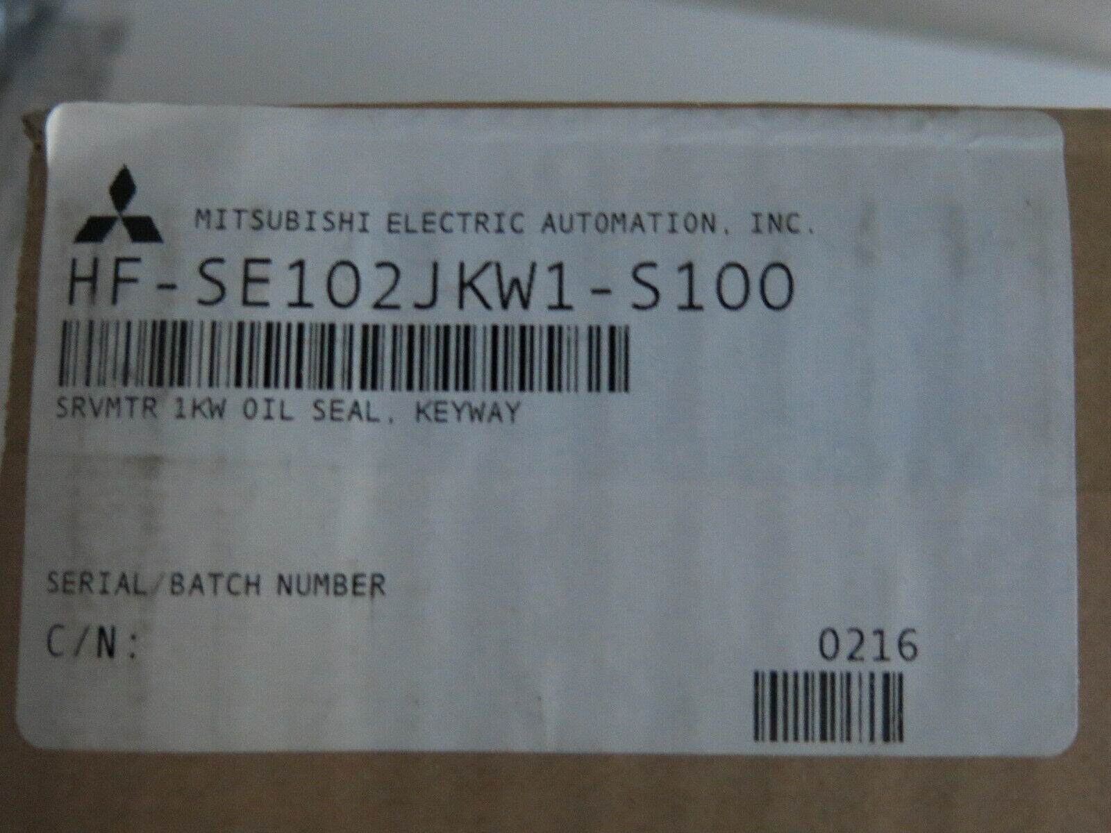 MITSUBISHI HF-SE102JKW1-S100 SERVO MOTOR - MITSUBISHI