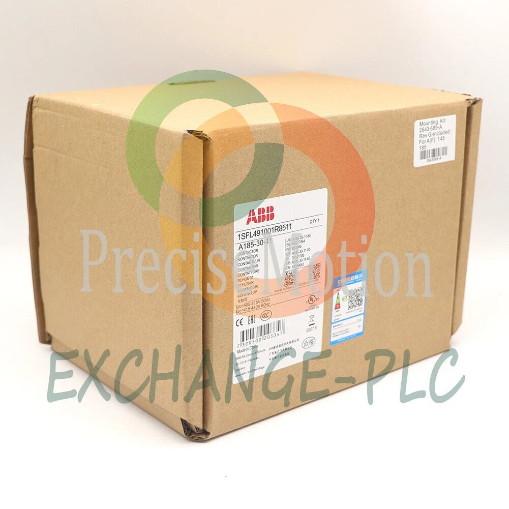 ABB A185-30-11 1SFL491001R8511 AC Contactor 400/415V-415/400V 50Hz/60Hz 1PCS