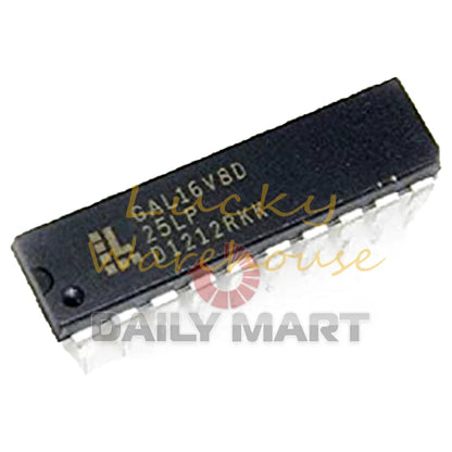50PCS/ LATTICE GAL16V8D-15LP DIP-20 IC Chip