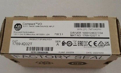 New Genuine In Box AB 1769-IQ32T Compact 32Pt 24VDC Input Module - GENUINE