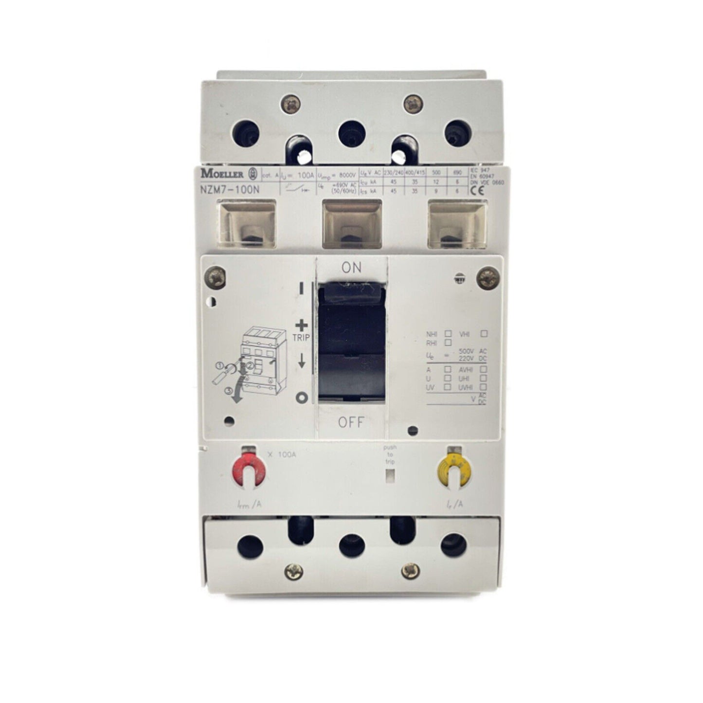 MOELLER Circuit Breaker NZM7-100N 100A 100N Breaker - MOELLER
