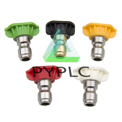 1/4" Quick Connect Car Wash 4.0 GPM 5 Pcs Pressure Washer Spray Nozzle Tips Jet