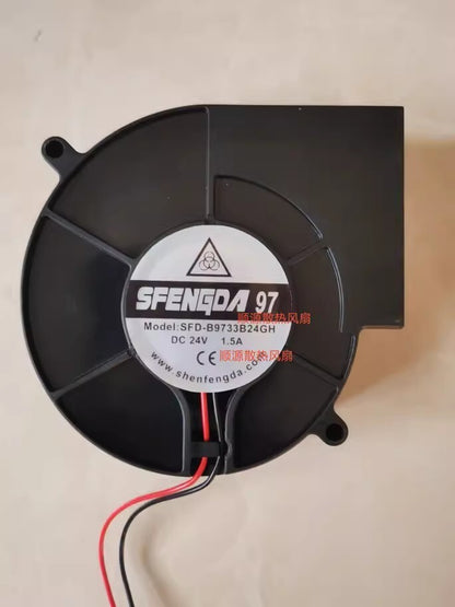 1PCS SFD-B9733B24GH DC24V 1.5A 9733 2-Wire Turbo Cooling Fan