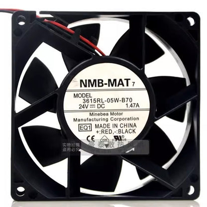 NMB 3615RL-05W-B70 DC24V 1.47A 9CM 2-Wire Inverter Cooling Fan
