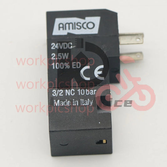 1PCS Unit AMISCO 24VDC 2.5W ED 3/2 NC 10bar Made in Italy Solenoid Pilot Valve