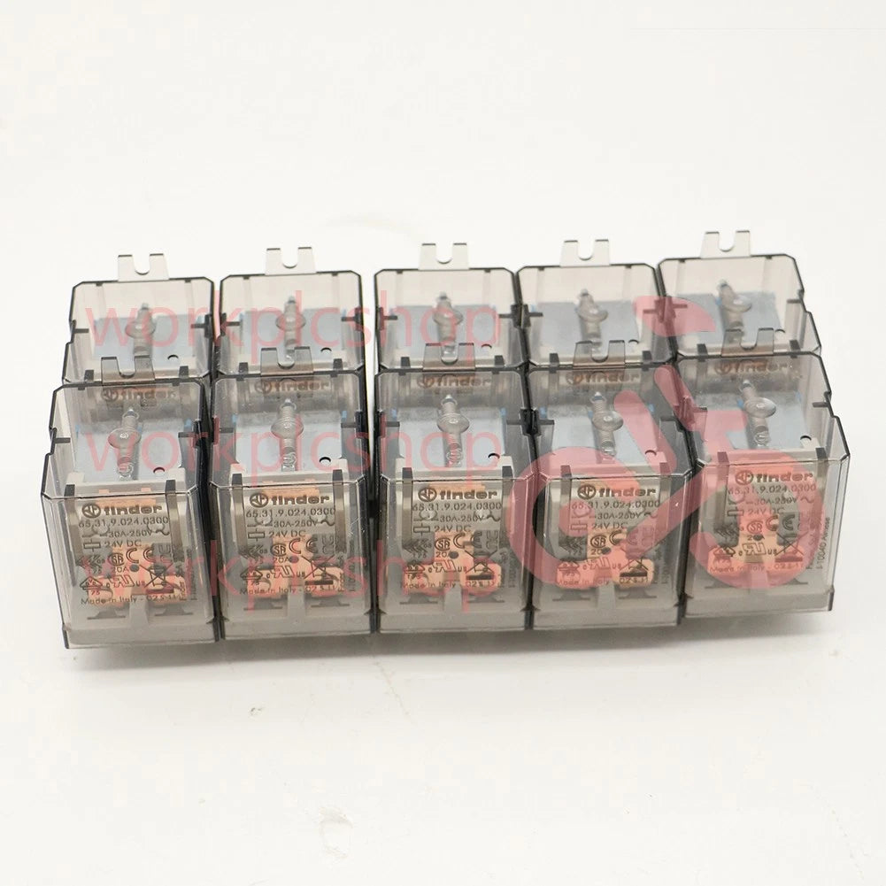10PCS 65.31.9.024.0300-24vdc 30a Finder Relay 65.31 24VDC 30A 4PIN