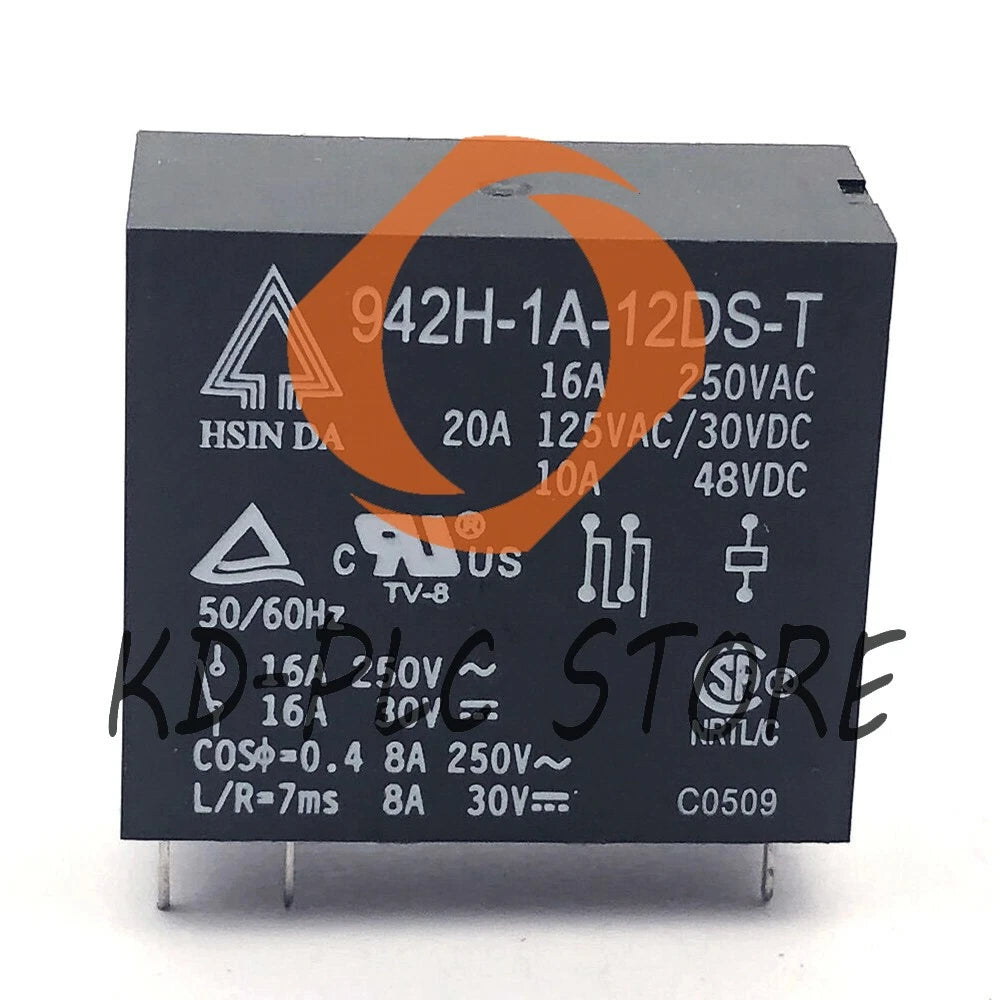 1PC HSINDA 942H-1A-12DS-T Power Relay 6Pin 16A 250V