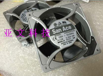 1pcs Sanyo 109S005UL 100V 14 / 12W 0.18 / 0.16A 120 * 120 * 38mm fan