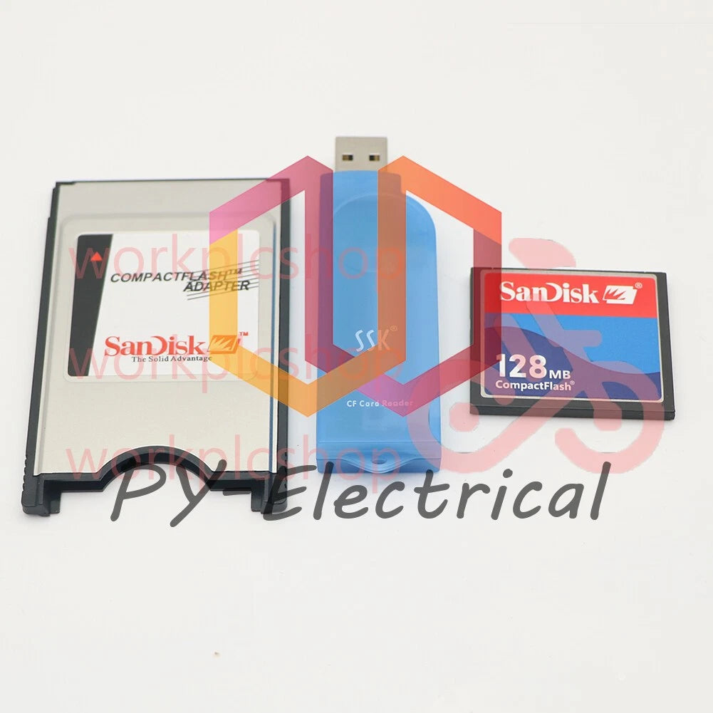 1PCS Reader FANUC 128M CF Compact Flash Card+CF-PCMCIA Adapter+SSK #US