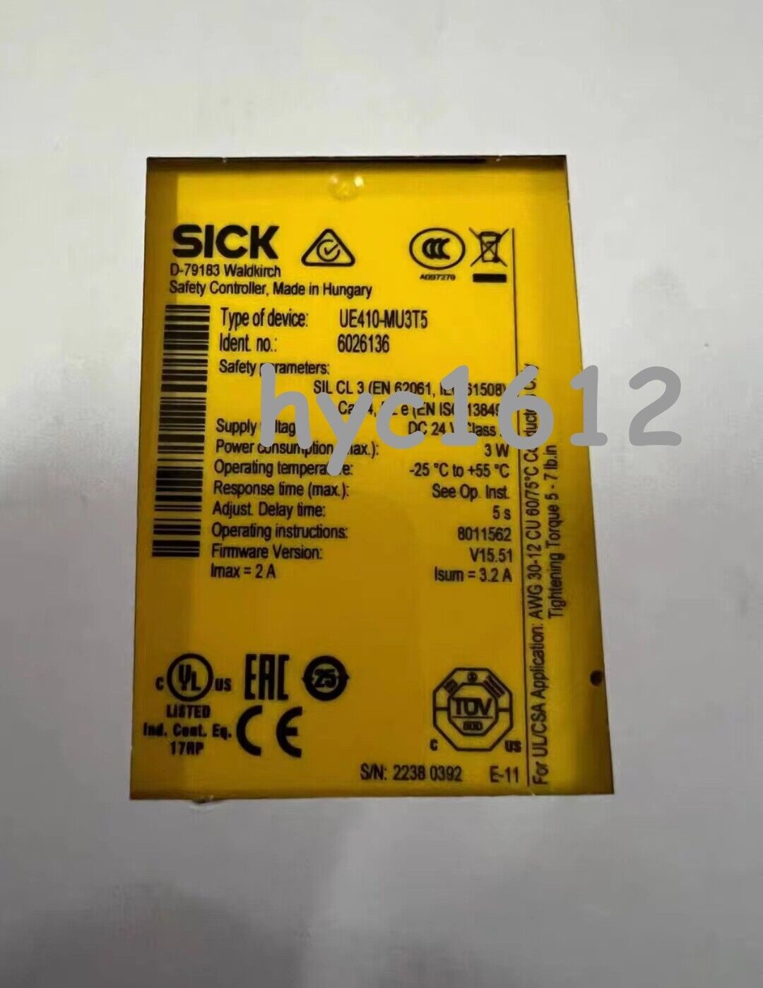 new SICK UE410-MU3T5 Safety Relay Fast delivery or - SICK