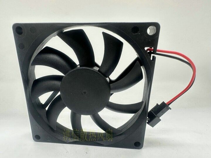 new 1 PCS HUITONG Fan HT-08015S12L DC 12V 0.12A 8015 8cm 2 wire cooling fan - HUITONG