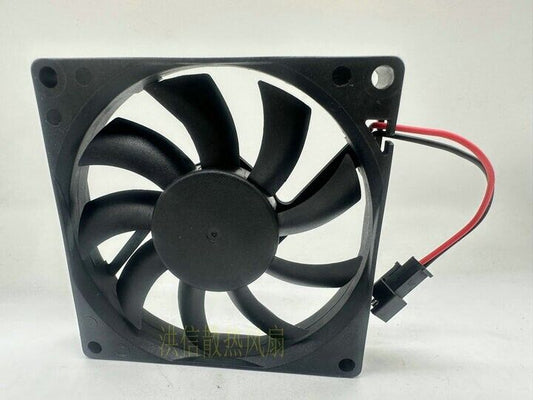 new 1 PCS HUITONG Fan HT-08015S12L DC 12V 0.12A 8015 8cm 2 wire cooling fan - HUITONG