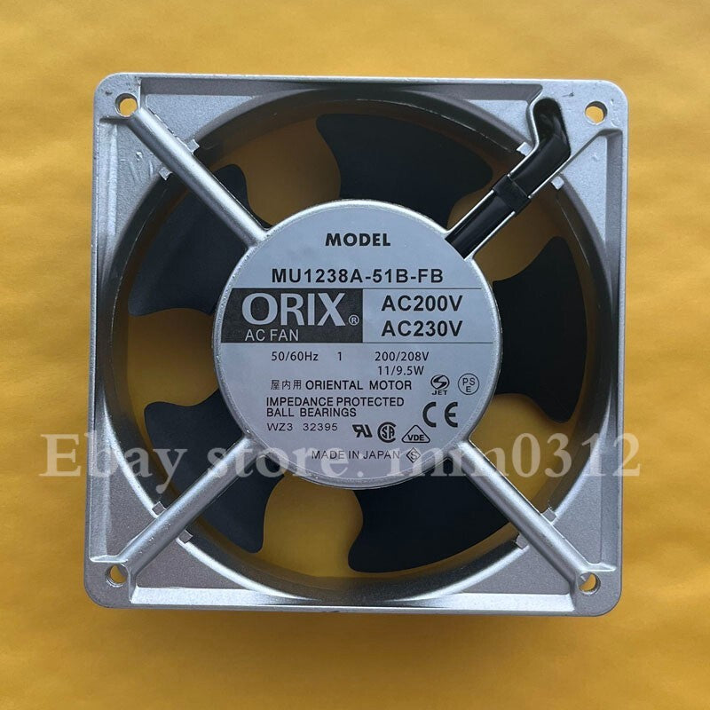 ORIX MU1238A-51B-FB 200V 11/9.5W 12CM Inverter Axial Cooling Fan