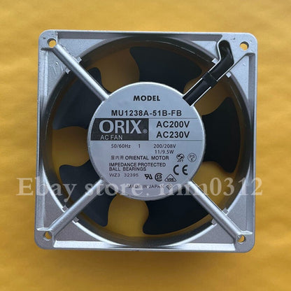 ORIX MU1238A-51B-FB 200V 11/9.5W 12CM Inverter Axial Cooling Fan