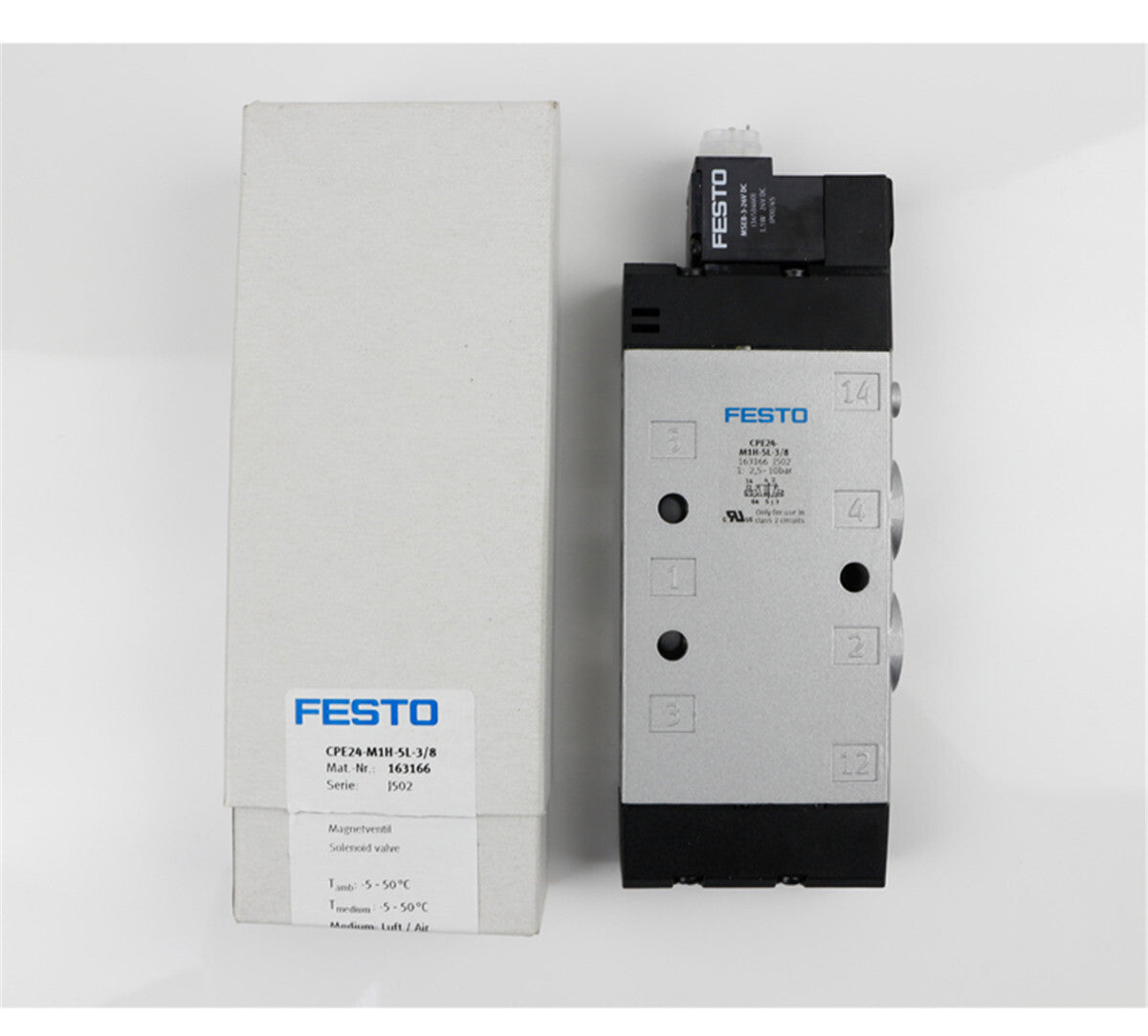 1PC FESTO CPE24-M1H-5L-3/8 163166 Solenoid Valve Free Shipping