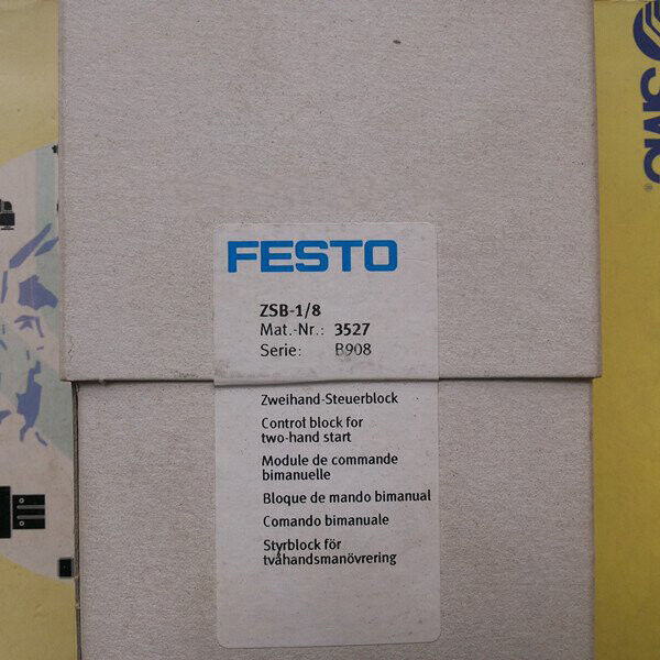 FESTO Safety Control Valve ZSB-1/8 3527 - FESTO