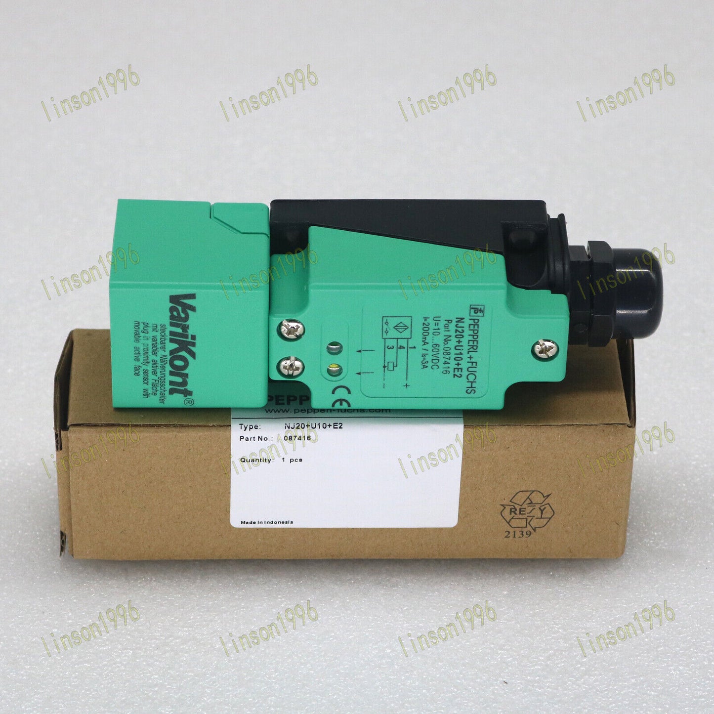 Pepperl+Fuchs Proximity Switch Sensor NJ20+U10+E2 - PEPPERL+FUCHS