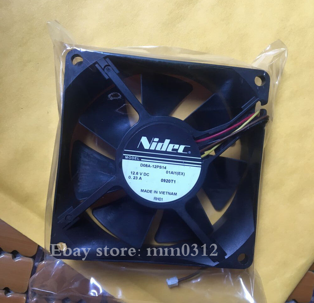 1PCS NIDEC 8CM 12.6V 0.23A D08A-12PS14 80mm for Hitachi projector fans 4pin