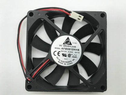 new 1pcs Delta AFB0812HHB DC12V 0.24A 8015 80*15MM 80mm 2-wire cooling fan 2pin