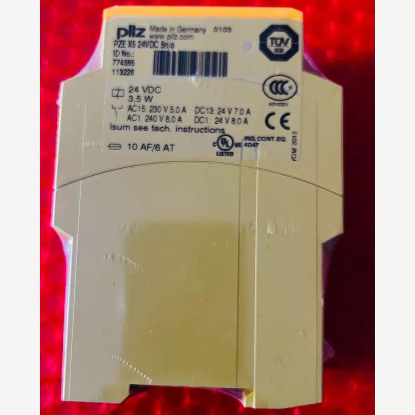 new one Pilz 774595 PZE X5 Safety Relay 24VDC Ship - PILZ