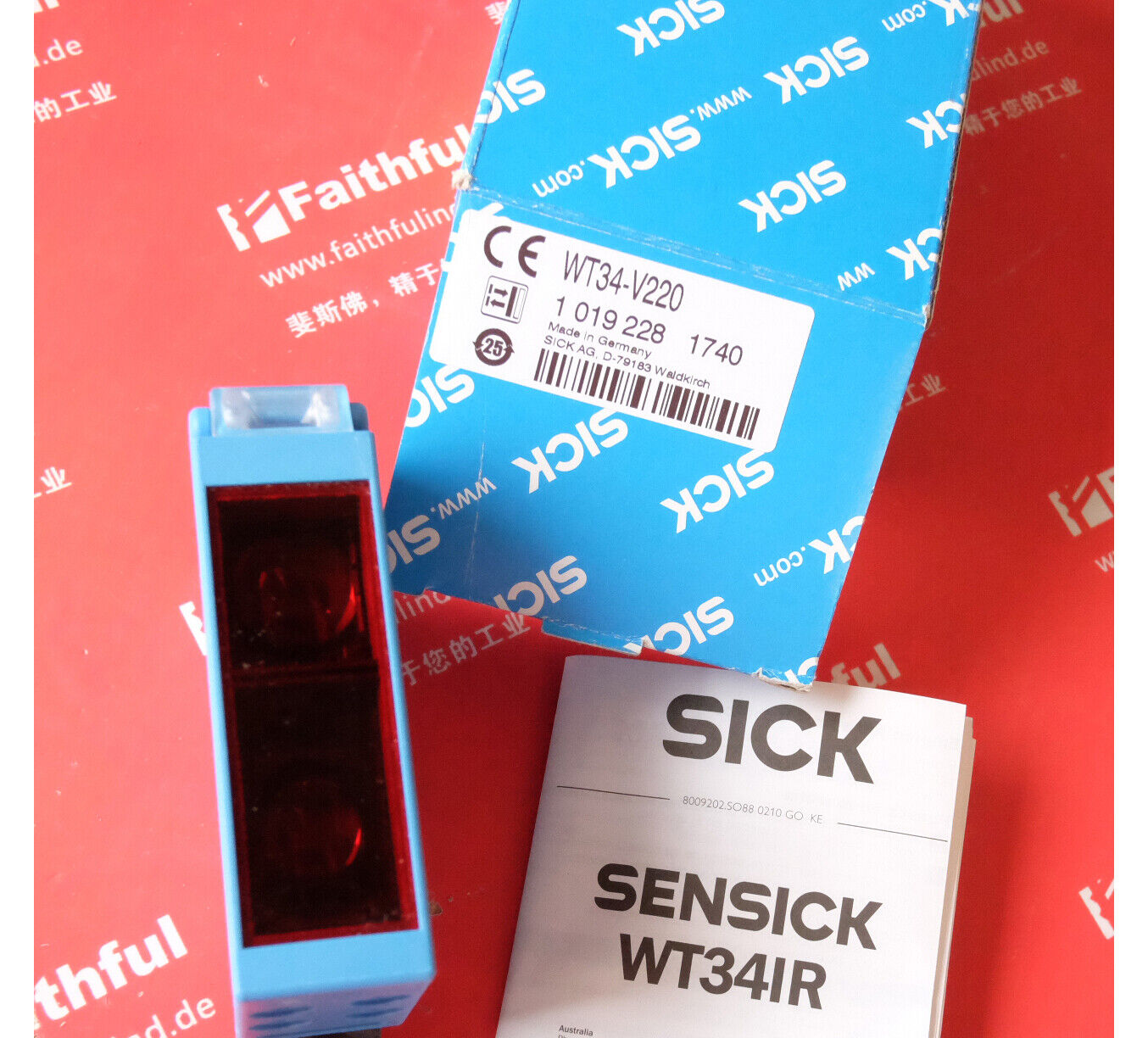 Photoelectric switch WT34-V220 ONE YEAR - SICK