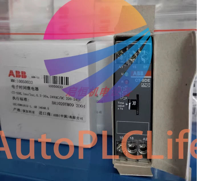 1PCS ABB time relay CT-SDE 0.3-30S 24V,220-240V AC