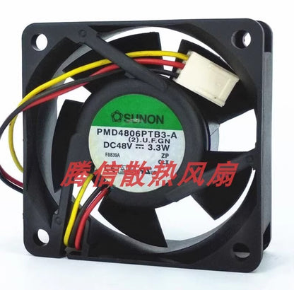 SUNON PMD4806PTB3-A 6025 DC48V 0.07A 6CM 3-Pin Axial Cooling Fan