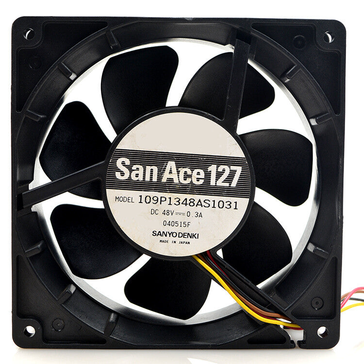 1pcs Sanyo 109P1348AS1031 12038 120mm 48V 0.3A 4-wire cooling fan