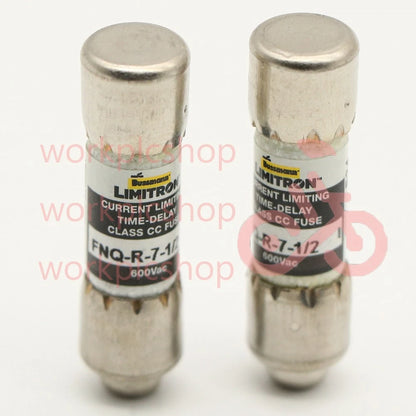 10PCS BUSSMANN FNQ-R-7-1/2 (FNQ-R-7.5) 7.5 Amp 600V Time Delay Fuses #US
