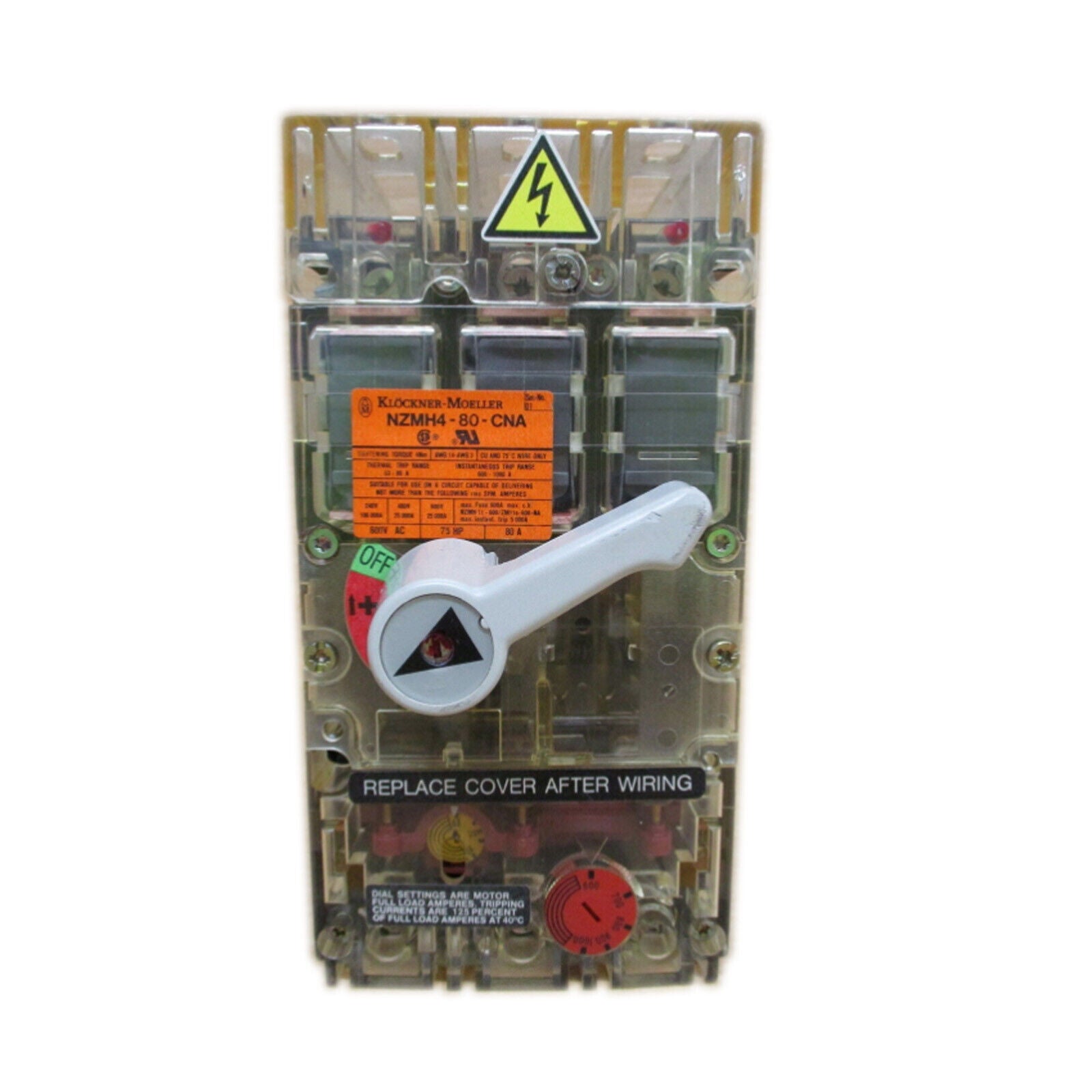 1PCS KLOCKNER MOELLER CIRCUIT BREAKER NZMH4-80-CNA - KLOCKNER MOELLER