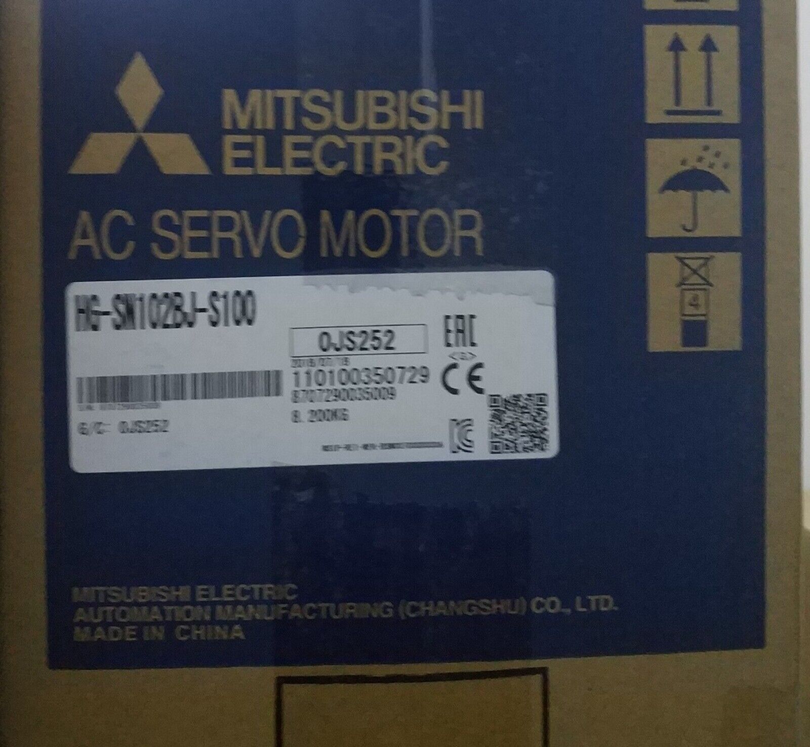 Mitsubishi HF-SN102BJ-S100 Servo Motor - MITSUBISHI