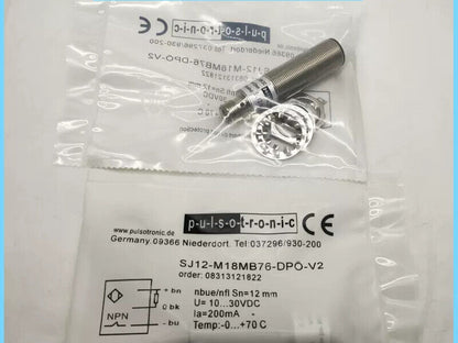new 1PCS FOR PULSOTRONIC Proximity switch SJ12-M18MB76-DPO-V2 - PULSOTRONIC