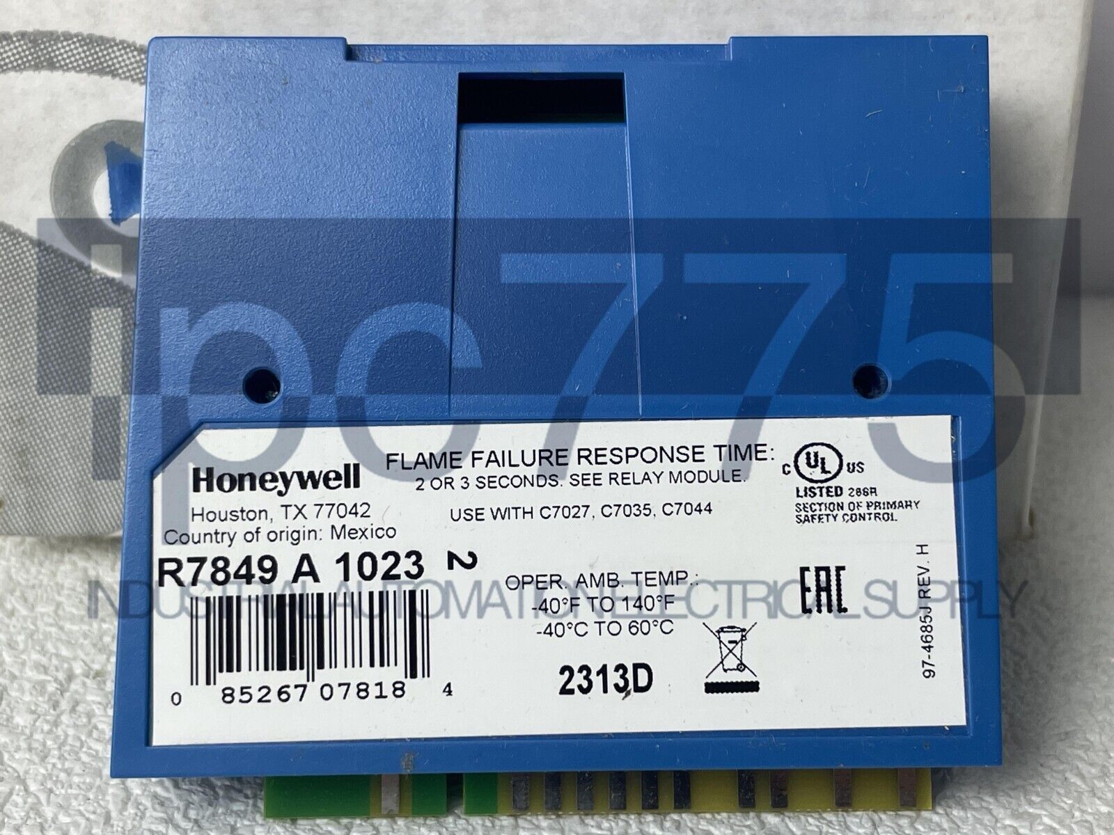 new   Honeywell R7849 A 1023 Ultraviolet Flame Amplifier R7849A1023