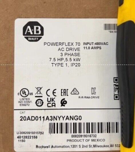 Allen-Bradley 20AD011A3NYYANG0 - ALLEN-BRADLEY