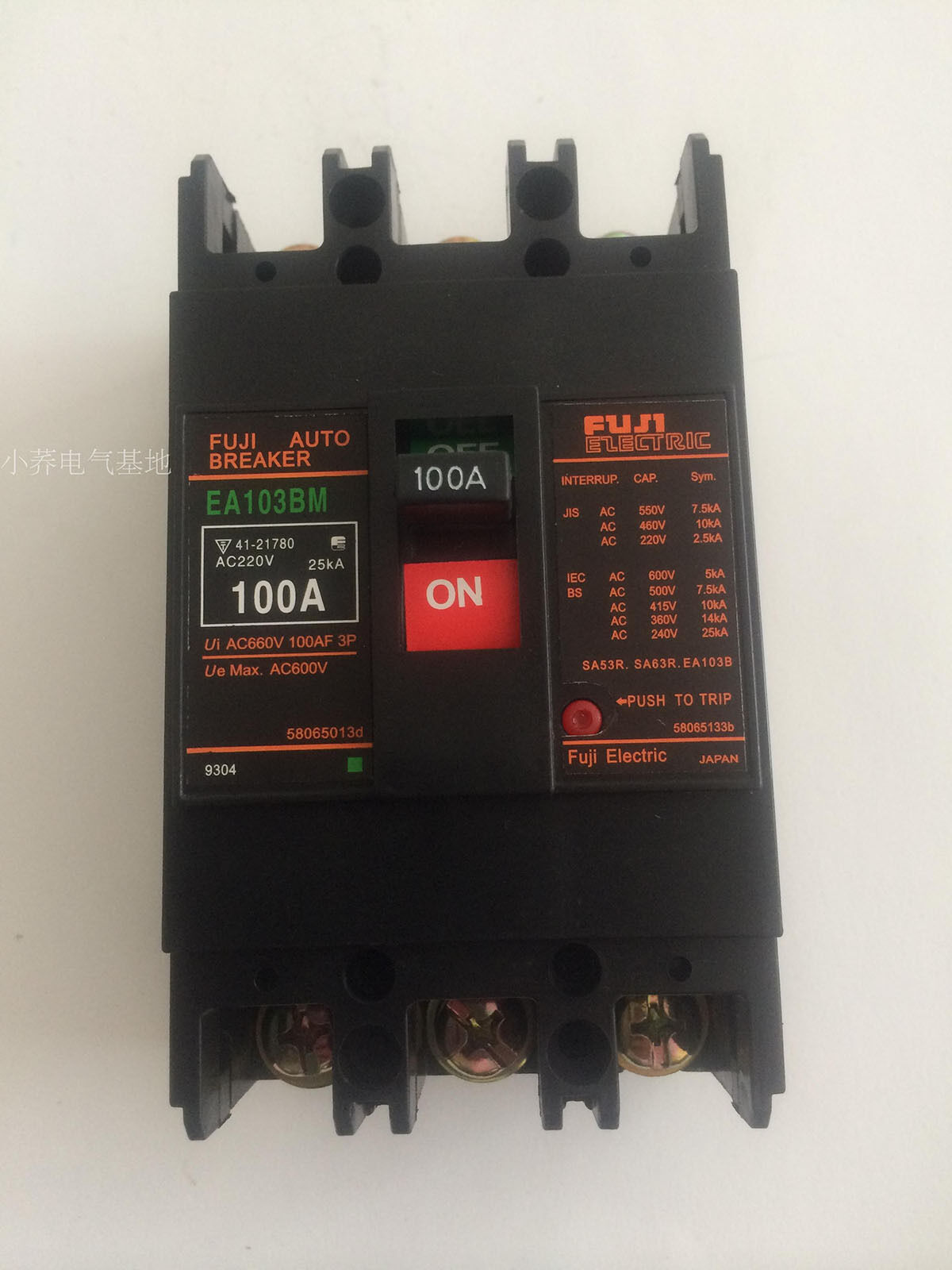 new  IN BOX For Fuji EA103BM 100A Circuit breaker 3P