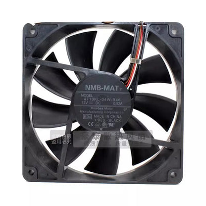 NMB 4710KL-04W-B46 12025 DC12V 0.52A 12CM 4-Wire PMW Silent Cooling Fan