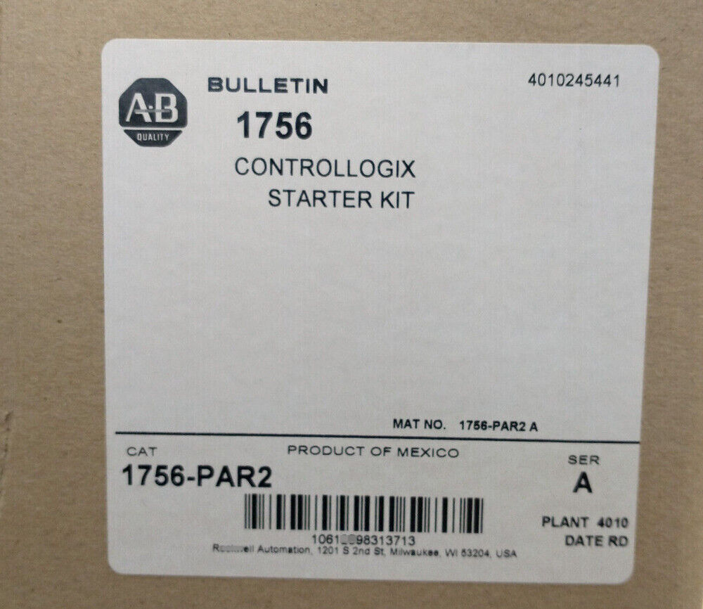 AB 1756-PAR2 SER A ControlLogix Starter 1756-PAR2 1pcs New AB