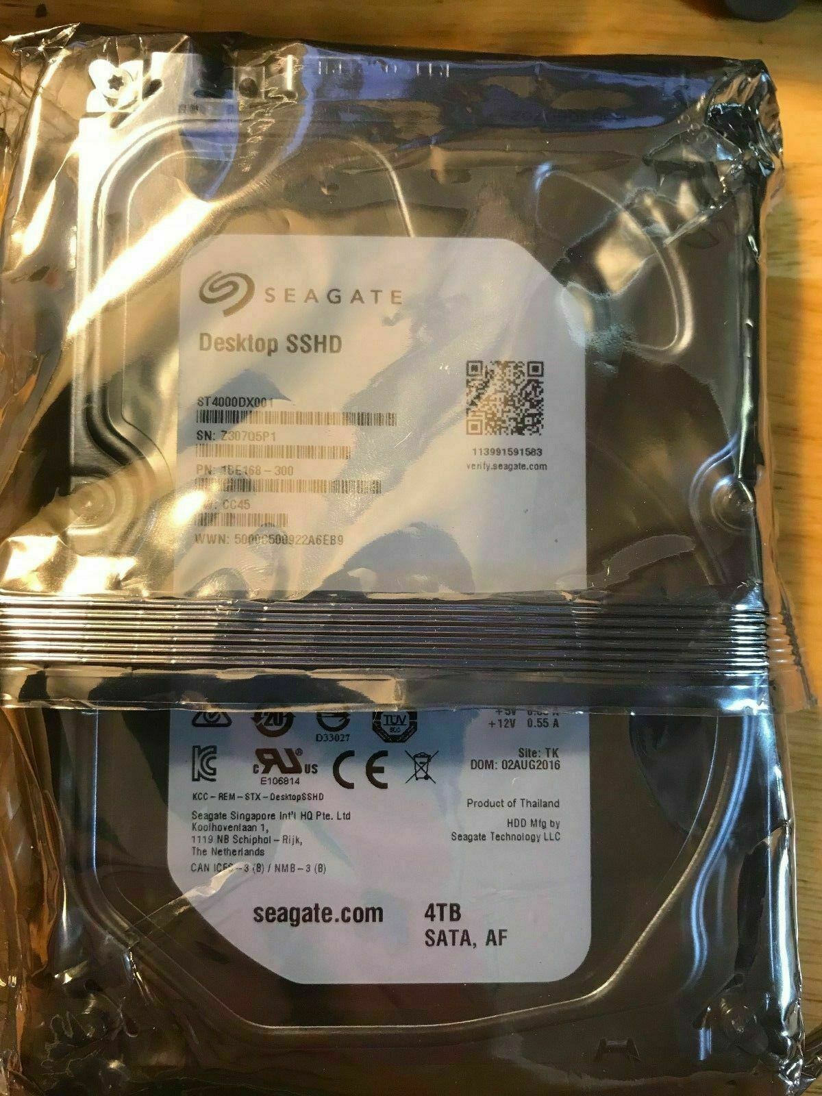 new Seagate ST4000DX001 4TB SATA III 3.5" HDD & SSD Hybrid Hard Drive