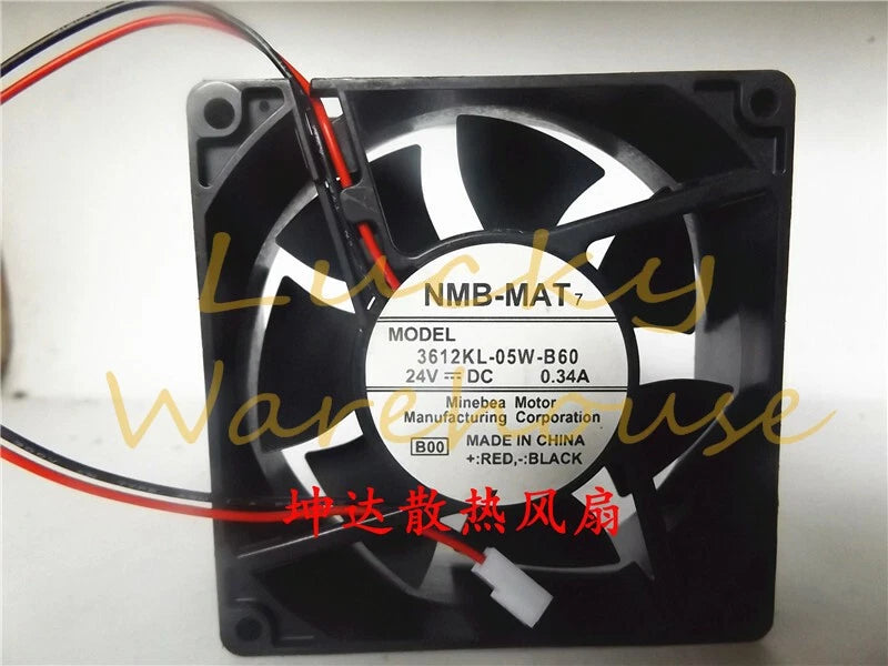 1pcs NMB-MAT 3612KL-05W-B60 24V 0.34A 9032 9CM Server Fan