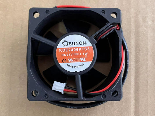 1-Piece 24V 1.4W Fan with KDE2406PTS3 Motor 2pin - SUNON