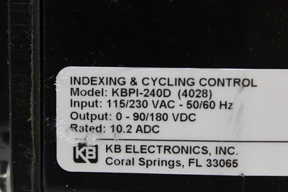 used KB Electronics KBPI-240D (4028) Drive - KB ELECTRONICS