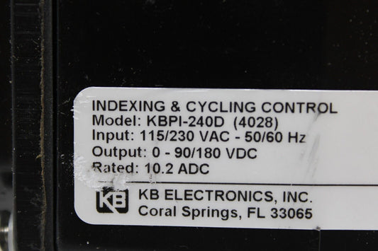 used KB Electronics KBPI-240D (4028) Drive - KB ELECTRONICS