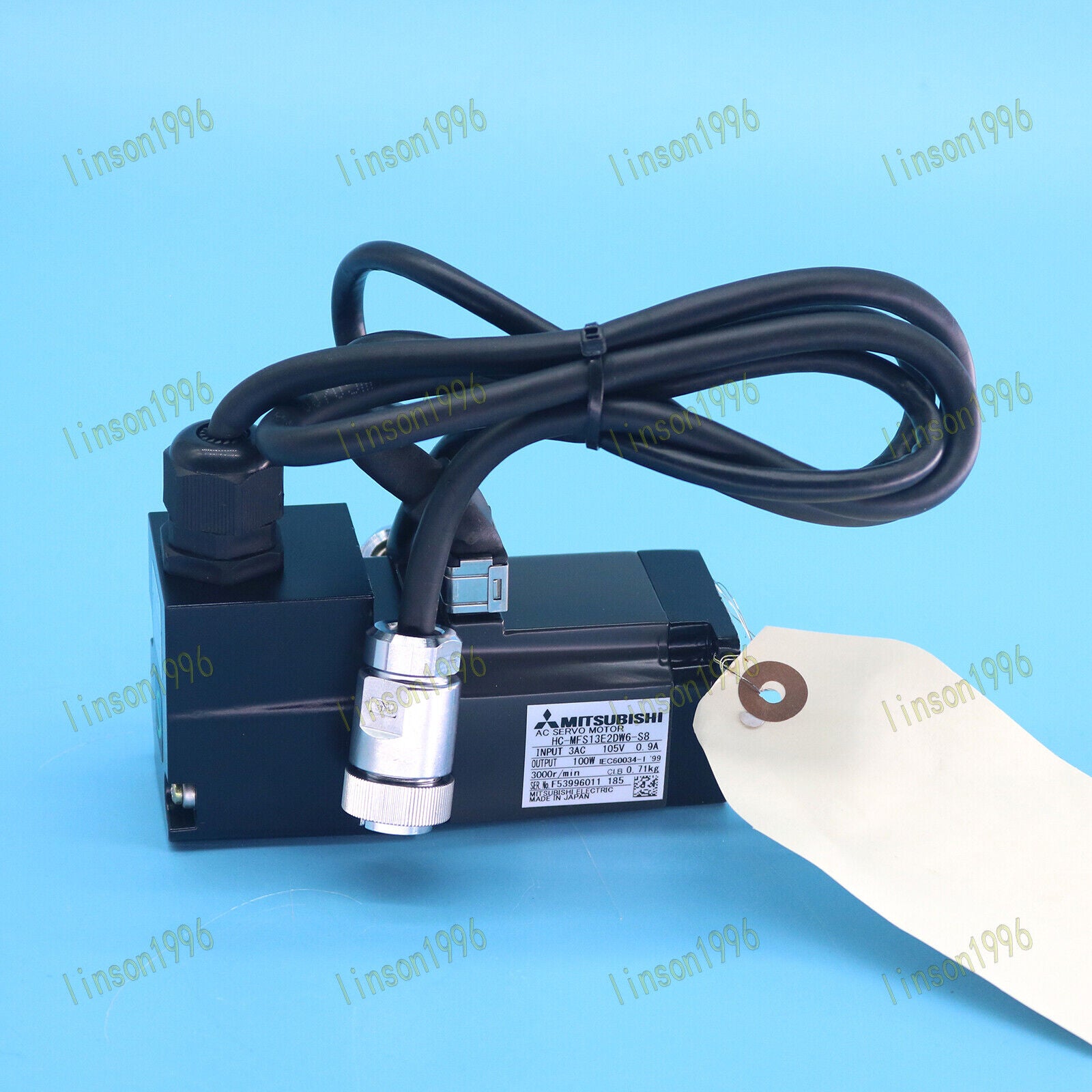 Mitsubishi HC-MFS13E2DW6-S8 AC Servo Motor Ship - MITSUBISHI