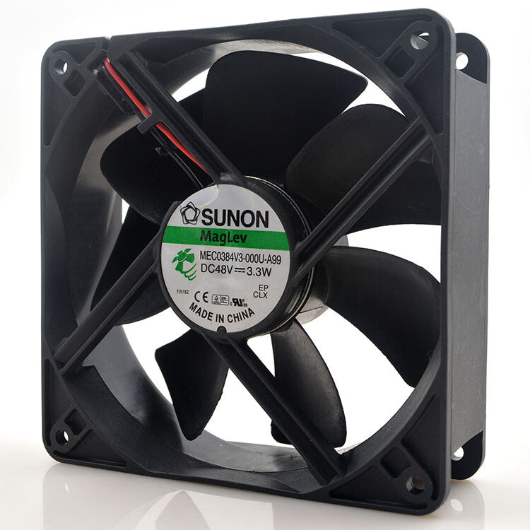 1pcs SUNON MEC0384V3-000U-A99 48V 3.3W 12038 12CM 2-wire cooling fan