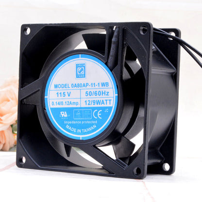 1pcs  OrionFans 0A80AP-11-1 WB 8cm 115v0.12A 8038 cabinet cooling axial fan