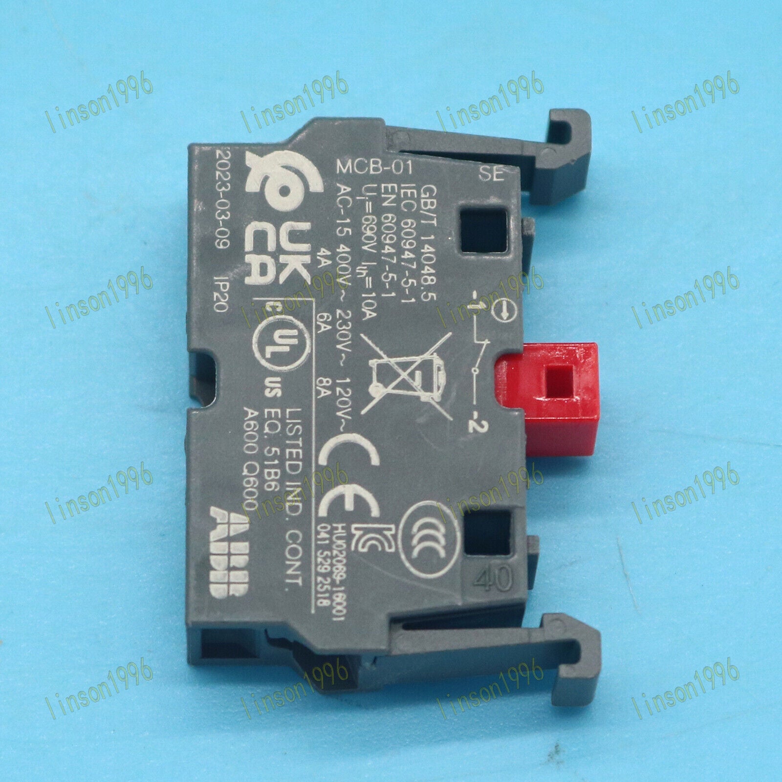 ABB Modular Contact Block 1NC 10-PC MCB-01 - ABB