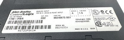 used Allen-Bradley 1756-IF8 Input Module - ALLEN-BRADLEY