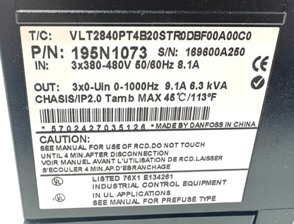 new Danfoss 195N1073 VLT 2800 Drive - DANFOSS