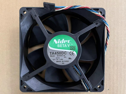 new NIDEC 12CM B35502-35 DC 12V 1.40A 12038 120*120*38mm 4 Wire PWM Cooling Fan