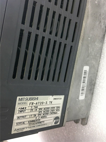 Mitsubishi FR-A720-3.7K Inverter 220V 3.7KW Tested Good Condition - MITSUBISHI